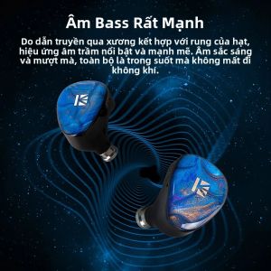 Tai Nghe Nhét Tai Dẫn Truyền Xương KBEAR KB02 Tai Nghe Có Dây HiFi Lai Với Âm Trầm Cực Mạnh Cáp OFC Có Độ Tinh Khiết Cao Khử Tiếng Ồn Chủ Động