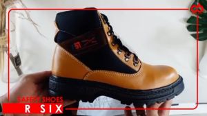 Sepatu Keselamatan Kerja NEFF: Sepatu Safety Boot Kulit & Pelindung Besi Ujung Kaki