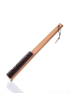 Wooden Dust Brush for Coat Cleaning Plastic PP Thread Wooden Handleable Engraving Household Floor Care Dust Removal Tool