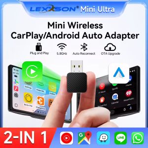 Wireless Carplay Adapter Android Auto Wireless Smart Dongle 2in1 For Volvo Benz Audi Kia Hyundai VW Mazda Cadillac MG Peugeot
