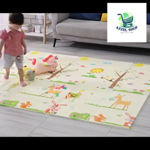 Tikar Bayi PREMIUM Karpet Lipat BUSA TEBAL XPE karpet bayi Tebal 180x200 Polos motif Outdoor Indoor - Alas