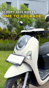 Cover Topi Lampu Scoopy 2025 New - Caplamp Garnish Lampu Depan Motor Exie Art