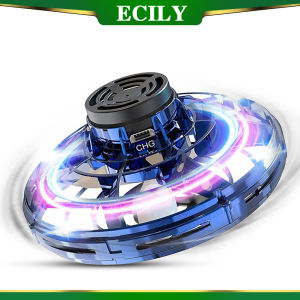 ECILY UFO Spinner Boomerang Mini Drone Magic Flying Spinner Hand Controlled Fidget Toy for Kids