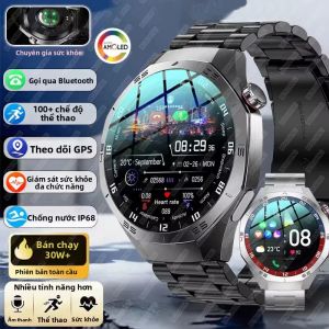 Đồng Hồ Thông Minh BOXUXING S5 Dành Cho Nam Màn Hình AMOLED HD GPS Theo Dõi Nhịp Tim Gọi Bluetooth Chống Nước IP68 Màn Hình 1.52 Inch Tích Hợp Theo Dõi Sức Khỏe