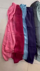 Fashion Gradient Rayon Cotton Hijab Scarf For Woman Muslim Hijabs Shawl Ladies Long Wrap Islam Turban Foulard Headband Scarves
