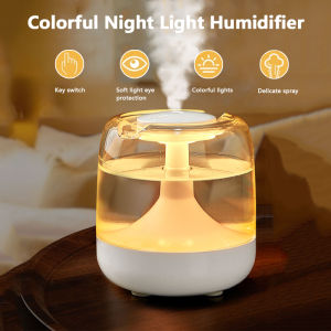650ML Portable Humidifier Air Humidifier Essential Oil Home Bedroom Aroma Diffuser With Colorful Night Lights USB Humidifier