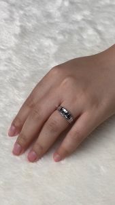 TOMEI Silver Whispers Collection Domino Ring