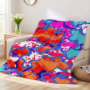 Beast Kingdom | Pop Star Abstract Sofa Specific Soft Flannel Blanket Universal Plush Gift Blanket For All Seasons