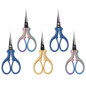 1Pc 108x48x6mm High Quality Scissors Retro Cross Stitch Antique Black Vintage Cute Small Sewing Scissor Fishing Thread Cutting DIY Fabric Shears