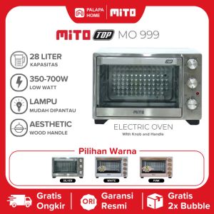 MITO Electric Oven MO999 28 Liter Mitochiba Open Elektrik Low Watt Hemat Daya MO 999 28L