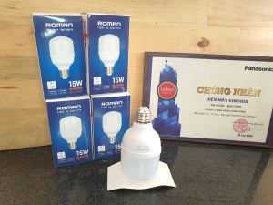 BÓNG ĐÈN LED ROMAN BULB TRỤ NHÔM NHỰA ELB7036/15W