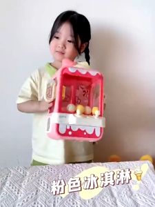 Máy gắp thú bông mini Candy âm nhạc vui nhộn cho bé Tặng kèm 10 gấu 10 bóng Chấtliệu nhựa ABS an toàn