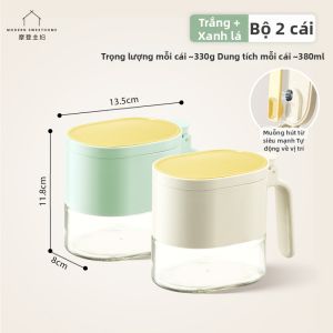 MODERN SWEETHOME | Hộp Gia Vị Tách Riêng Từ Tính Không Rò Rỉ