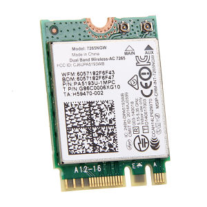 AC1200 การ์ด Wifi 7265NGW 2.4G/5G การ์ดเครือข่ายที่รวดเร็ว Bluetooth 4.2 M.2 อินเทอร์เฟซสําหรับคอมพิวเตอร์