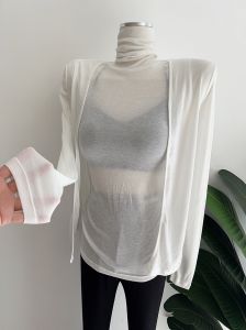 Áo Ba Lỗ Không Tay Cổ Cao Ôm Vừa Vặn Gợi Cảm Cho Nữ Mùa Thu Đông Mới Về Áo Ba Lỗ Cotton Thời Trang Cho Nữ