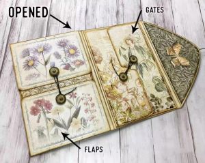 RHS Online DIY Making Kits Material Paper Set File Folder Dark Forest Mini Folio Series Scrapbooking for Handmade Paper Cards Making Craft Decorative Creative Gift