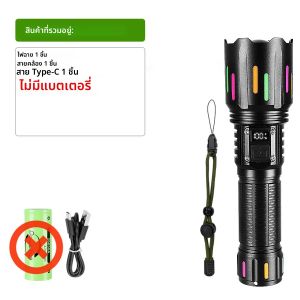 800000000LM ซุปเปอร์ไบรท์ไฟฉายแบบพกพา LED โคมไฟซูมยุทธวิธีโคมไฟกันน้ำกลางแจ้งสำหรับตกปลา