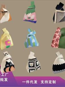 Trendy Knitted Bucket Handbag Casual Carryall Lunch Bag Portable Womens Handbag Simple Style Summer 2025 Daily Use