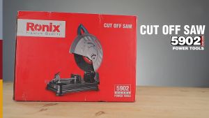 Ronix Tools 5902 Premium Quality German Technology | 2400W 355mm Cut-off Saw Heavy-Duty Metal Cutting Machine Adjustable 45° Fence Spindle Lock D-Shape Handle Anti-Dust Switch Industrial Gearbox Precise Work Clamp 3900 RPM 18kg Portable Chop Saw