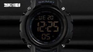 Jam Tangan Pria Digital Skmei Sport Watch Alarm Waterproof EL Luminous Light - 1886