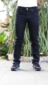 Celana Jeans Pria Slimfit Skinny Premium Denim Stretch Blackgarment - Nyaman Tebal
