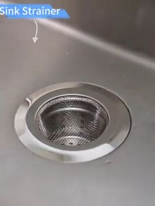 Sink Strainer,Snug Fit Smooth Water Drainage Efficient Filtration Stainless Steel Rust Free Anti-Clogging Durable with Large Wide Rimfor for Kitchen Shower Laundry Floor Drain Tool Food Catcher Filter