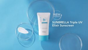 Y.O.U Sunbrella Triple UV Elixir Sunscreen Serum SPF 50+ PA++++ | 8H Oil Control | Non-Sticky 30ml