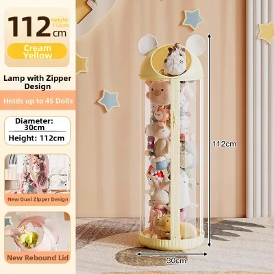 Transparent Large Stuffed Toy Storage Bucket