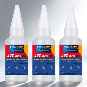 Loolifl 502 Super Glue Instant Strong Adhesive Quick Dry Precision Nozzle Glue for Metal Plastic Rubber Wood Ceramic DIY Repair