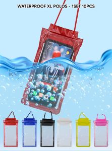 SARUNG HP ANTI AIR/WATERPROOF HP/PELINDUNG HP ANULTI AIR UKURAN XL