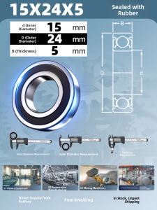 Non-Standard Deep Groove Ball Bearings Inner Diameter 15mm Steel Rolling Elements High Speed Low Noise Wear Resistant Vacuum Rated