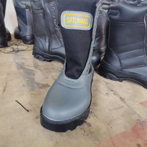 MANDIENS - Sepatu Linmas Safety PDL SATLINMAS Terbaru 2023 Ujung Besi - Sepatu Pdl Linmas Kulit PU