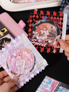 Sweet Candy Bar Bag Gumei Peripheral Props Badge Storage Display Guzi Protection Card Holder Cartoon Backpack Small Pendant