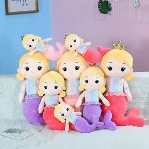 70ซม. ตุ๊กตาน่ารัก หมอนข้าง เจ้าหญิง Nooer Cute Beautiful Mermaid Plush Toy Kids Girlfriend Gift
