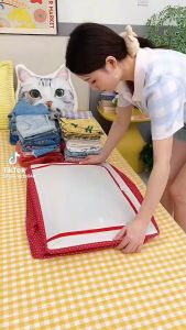 Túi Hộp đựng chăn màn quần áo khung thép nhiều họa tiết đa năng