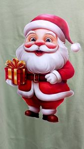 Kaos Pria 3 Dimensi Motif Animasi Merry Christmas Santa Claus Tshirt Oblong Katun 24s H0121 By Hans & co