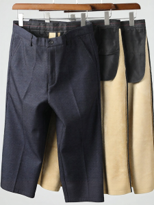 Thermal Insulated Flannel Trousers Men Pants