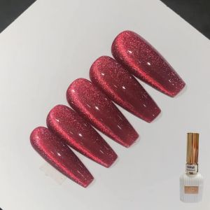 Sơn gel móng tay Mắt Mèo Ruby đỏ siêu hot