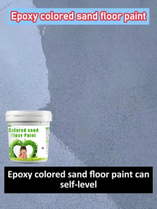 High-Gloss Marble Effect 1L epoxy floor paint anti-slip wear-resistant floor paint epoxy paint coating waterproof long-lasting color retention non-cracking water-based epoxy paint floor heavy duty floor coating