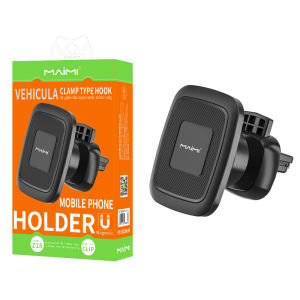 Stable Anti-shock Magnetic Absorption Mobile Phone Holder Universal Spring Clip Easy Single-hand Removal No Fear of Rough Roads Car Use