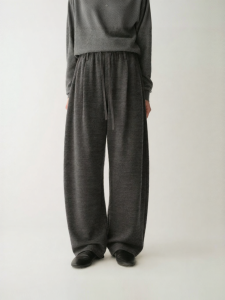 INSIS FEMME | Winter Loose Tencel-Wool Knit Trousers for Women