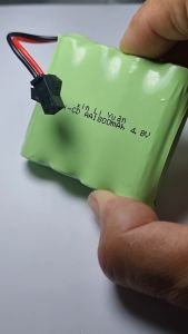 ถ่านชาร์จสำหรับรถบังคับ Battery Ni-CD 4.8V 1800mAh. ปลั๊กแบบSM(สีดำ) ใช้กับของเล่นบังคับวิทยุ (สั่งผลิตพิเศษ)