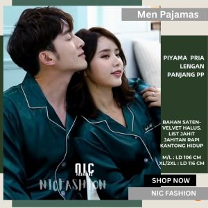 Piyama Pria Lengan Panjang PP/ Piyama Cowok OverSize / Baju Tidur Pria Oversize Gaya Korea - NIC Fashion