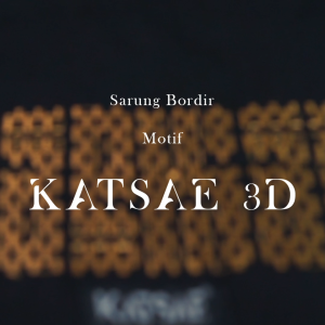 KATSAE Sarung Bordir Motif 3D Embroidery Timbul Sarung Pria Dewasa Warna Green 100% Bordir Asli