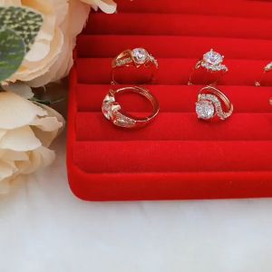 ต่างหูห่วงฝังพลอย ต่างหูเพชร ต่างหูแฟชั่น ต่างหูพิ้งค์โกล โรสโกล สีนาก ทองไมครอน ใส่อาบน้ําได้ งานสวยพร้อมส่ง