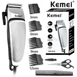 Máy Cắt Tóc Điện Kemei KM-4639 Máy Cắt Tỉa Tóc Chuyên Nghiệp Có Độ Ồn Thấp Để Chăm Sóc Cá Nhân Và Tóc Với 3-4 Đầu Phun Lưỡi Thép Không Gỉ
