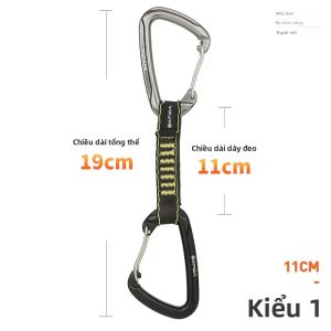 Xinda | XINDA Rock Climbing Quickdraw Sling Khóa An Toàn Chuyên Nghiệp Bộ Mở Rộng Khóa Carabiner Bằng Nhôm Bộ Bảo Vệ Ngoài Trời Leo Núi