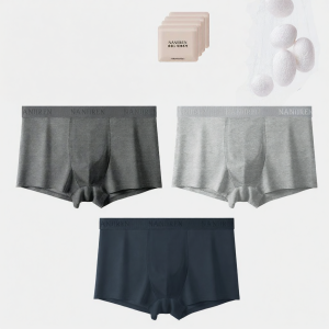 Nanjiren | Cotton Antibacterial Breathable无缝 Mens Boxer Shorts