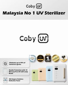 COBY UV V5 UV LED Sterilizer 22L Coby UV Sterilizer V5 UV Sterilizer for Baby + 2 years warranty