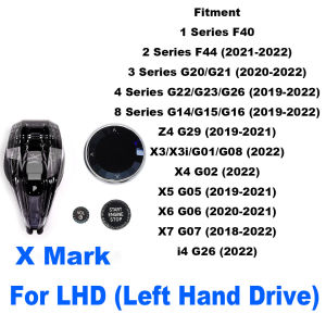 3 Pieces Set Crystal Gear Shift Knob Lever Car Crystal Shift Knob Gear Handle For 5 6 7 Series G30 G31 G32 G12 X3 X4 G01 G02